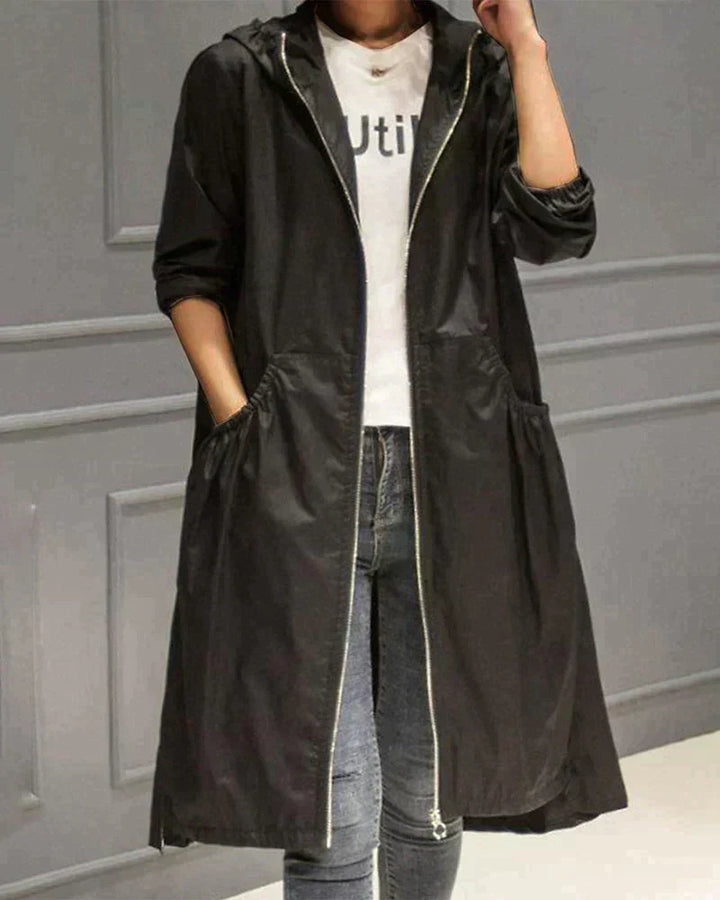 Womens Slim Fit Hoodie Coat