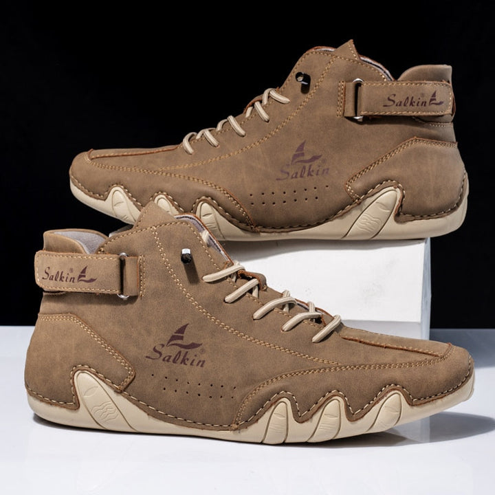 Mens Orthopedic Leather Shoes Comfortable Fit