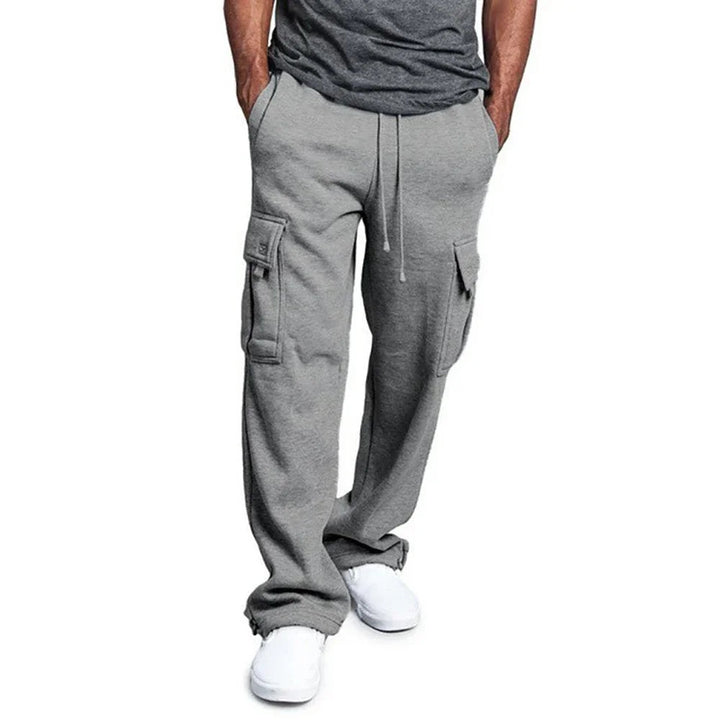 Mens Cargo Jogging Trousers Fleece Comfortable Fit