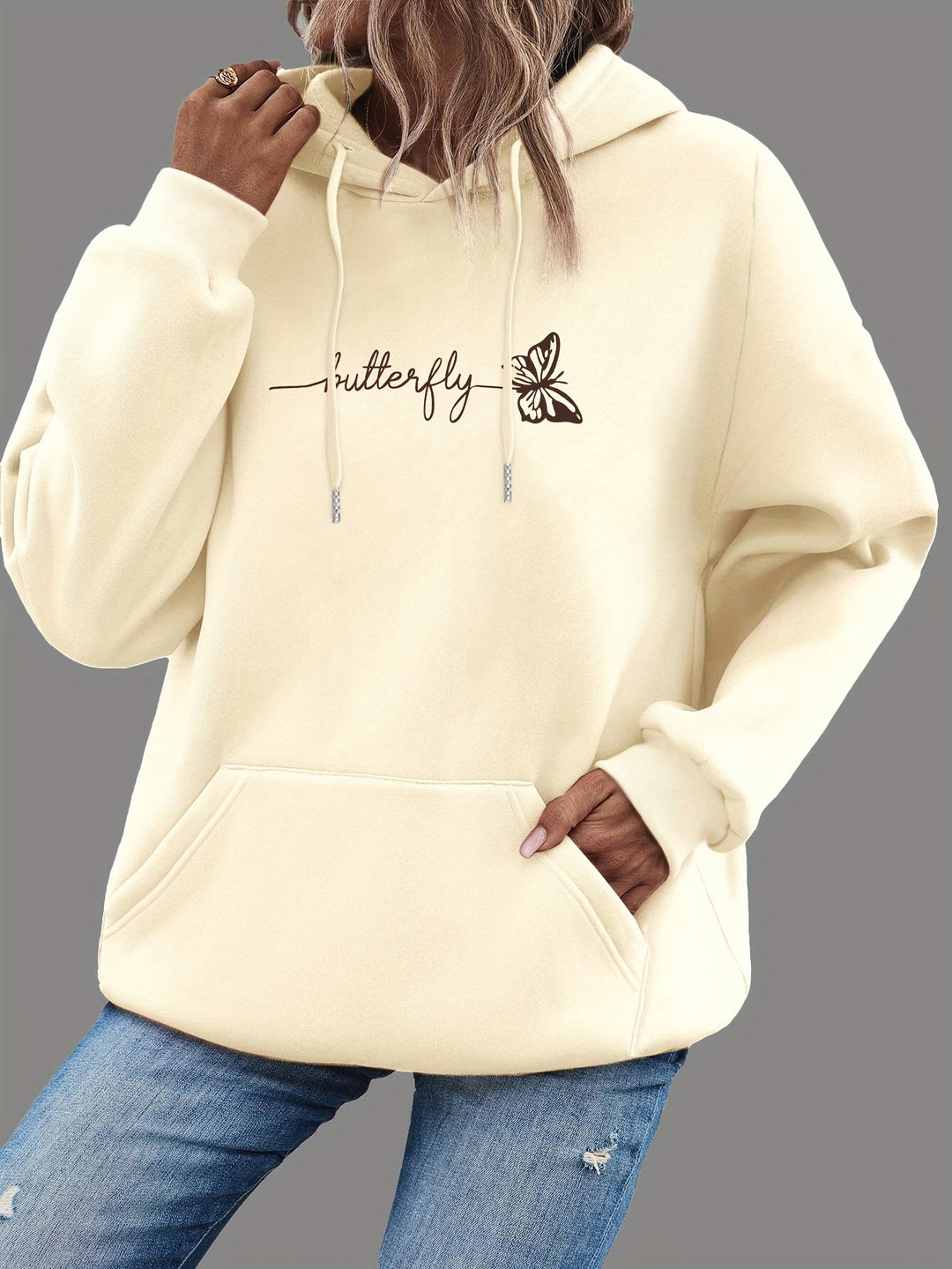 Womens Hooded Sweatshirt Fleece Cozy Fit - BritishMode
