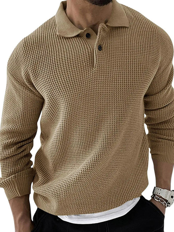 Mens Crew Neck Sweater Slim Fit Cotton