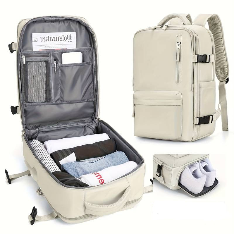 Unisex Backpack with Shoe Bag Travel Core Design - BritishMode