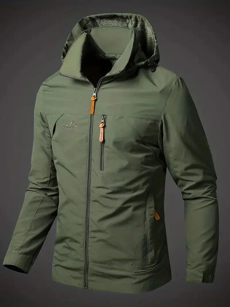Mens Waterproof Outdoor Jacket with Hood