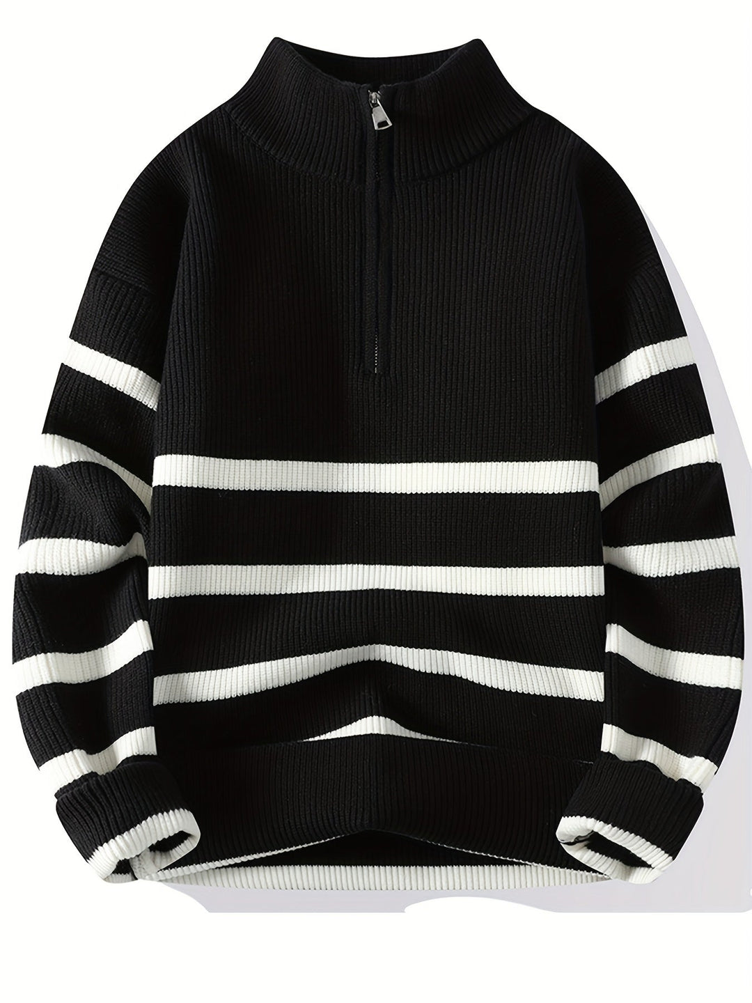 Unisex Crew Neck Wool Blend Sweater Warm Fit