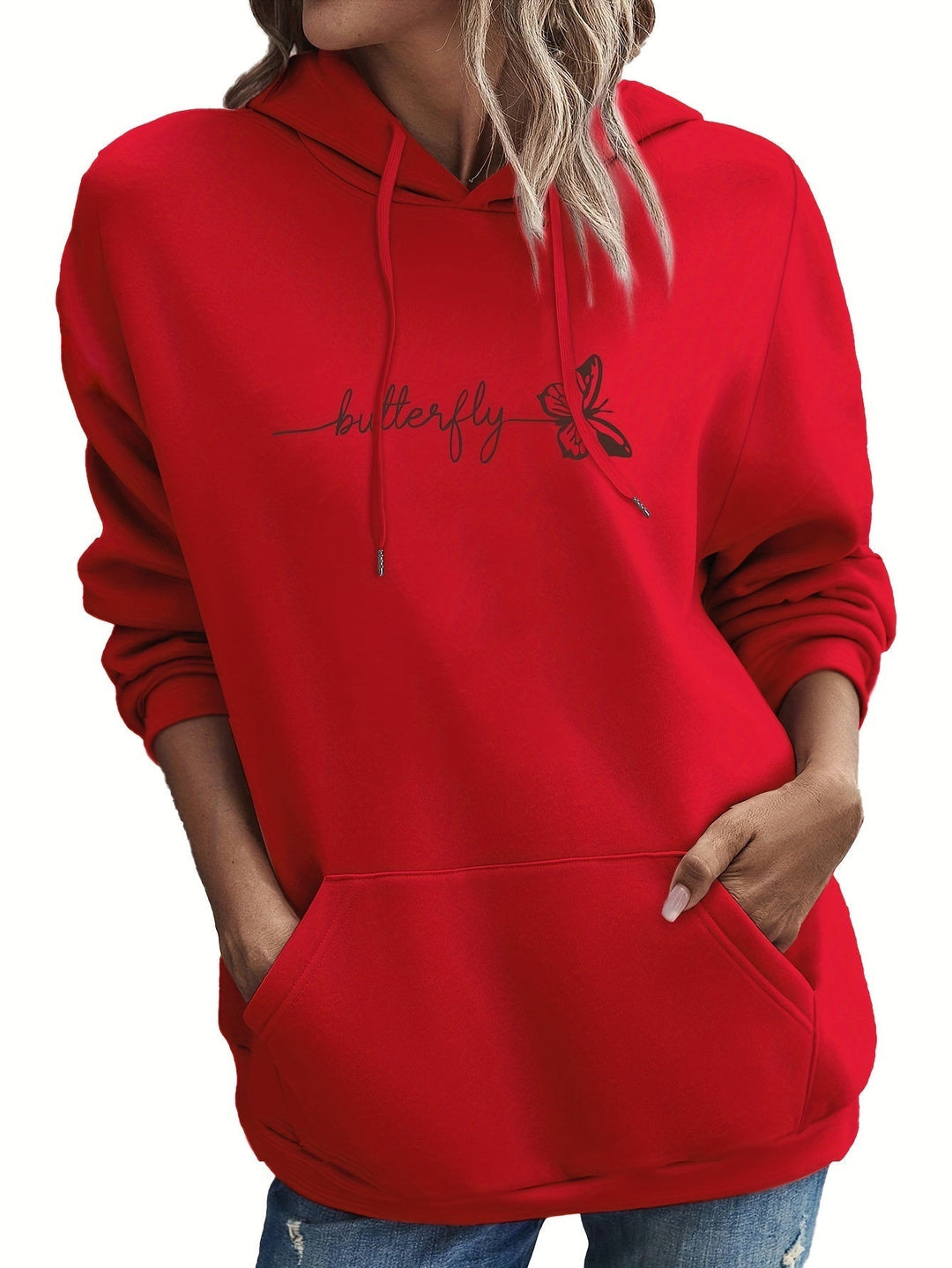 Womens Hooded Sweatshirt Fleece Cozy Fit