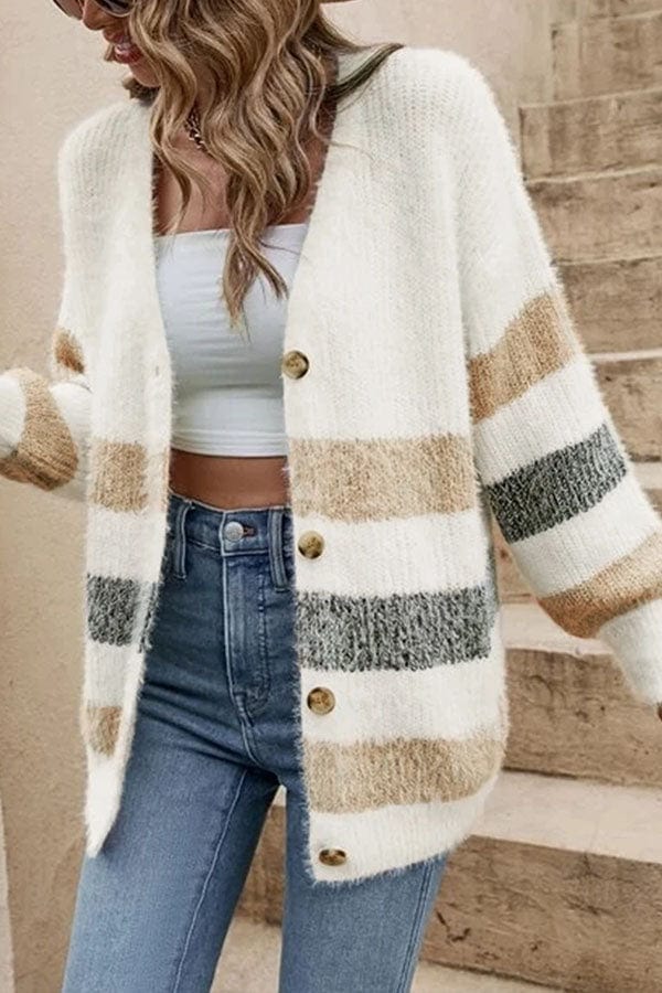 Womens Cardigan Sweater Knit Cozy Fit - BritishMode