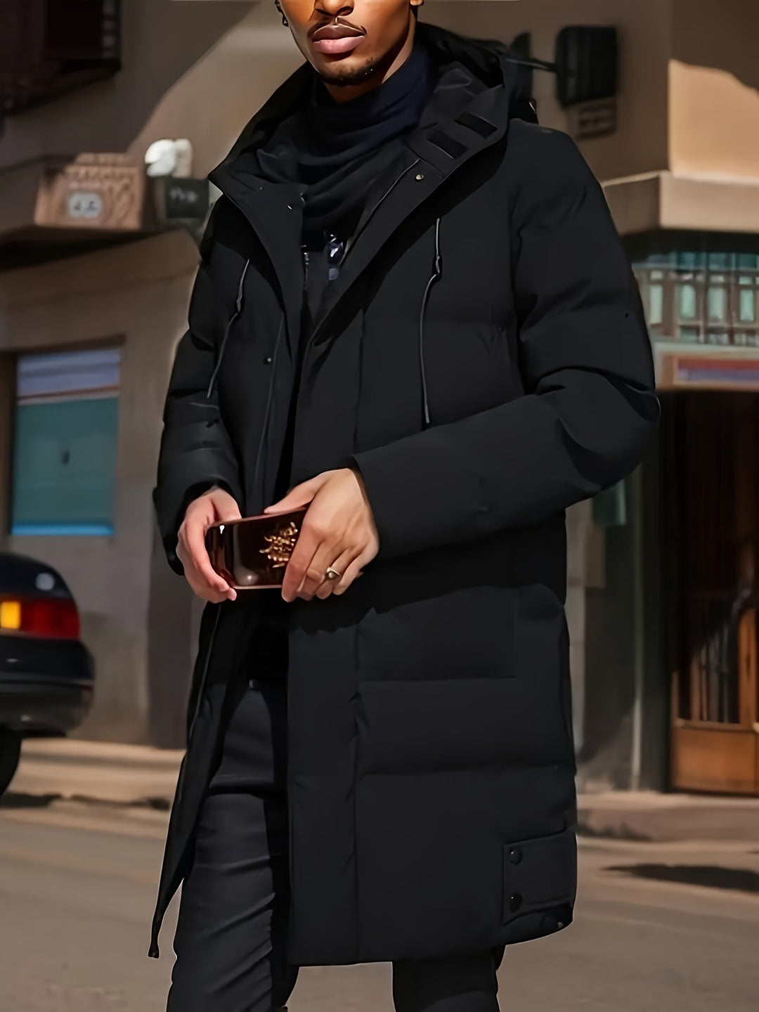 Mens Fleece Jacket with Collar Casual Fit - BritishMode