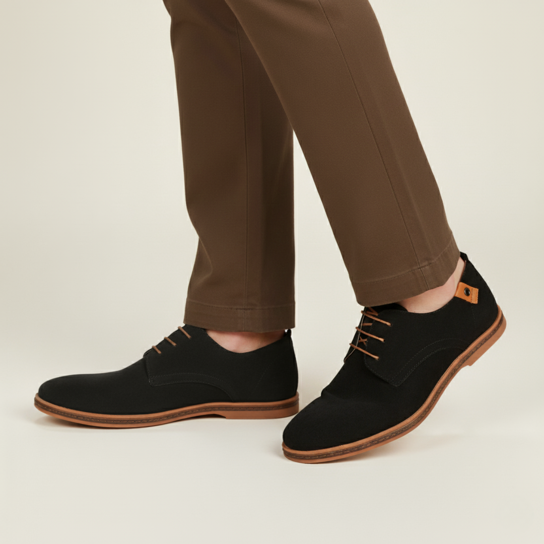 Mens Derby Shoes Suede Classic Style
