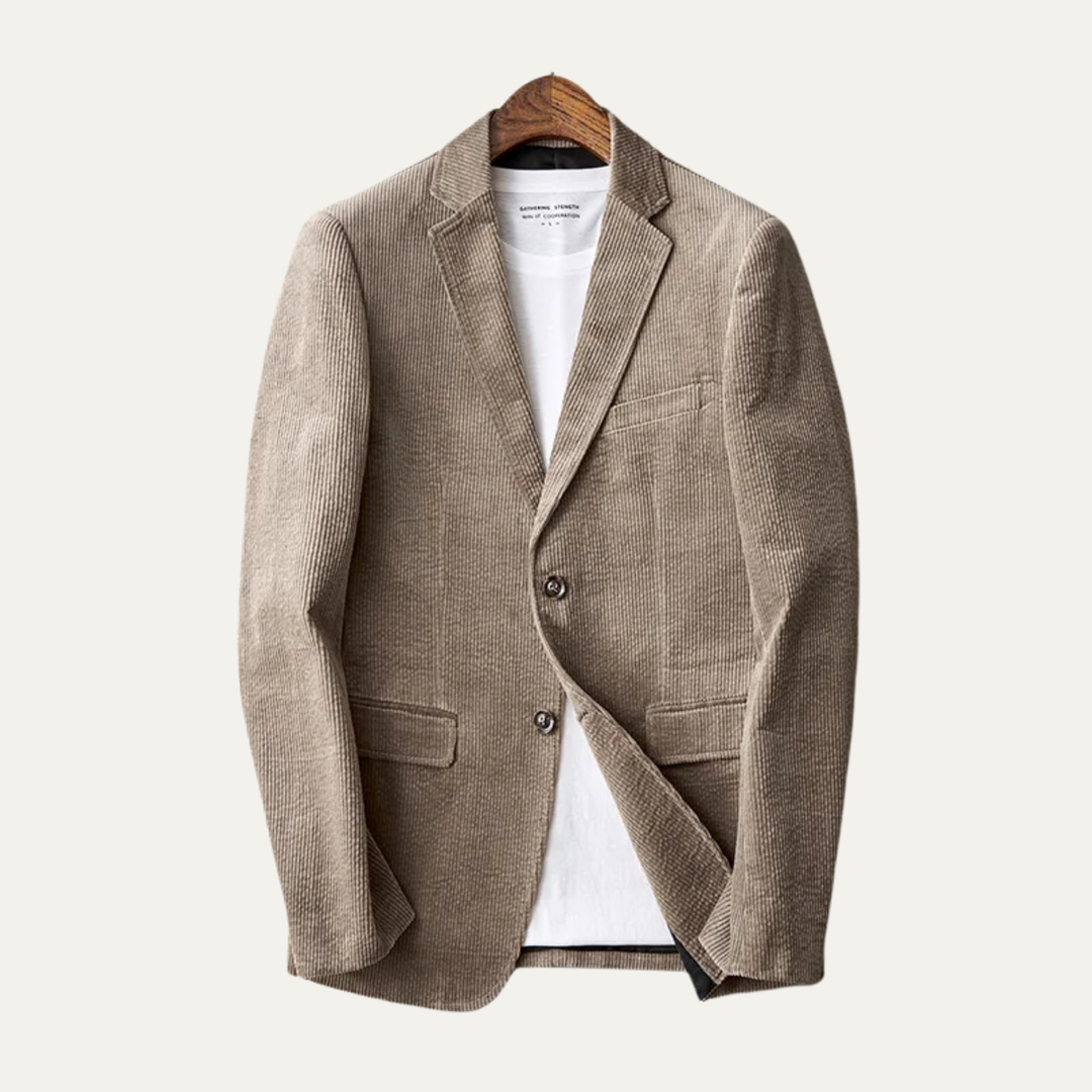 Mens Corduroy Blazer Jacket Smart Casual Fit