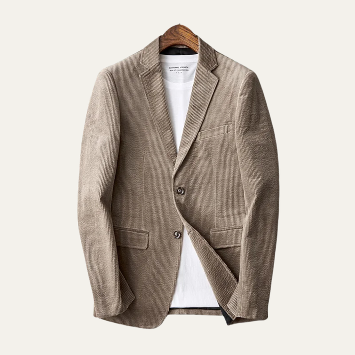 Mens Corduroy Blazer Jacket Smart Casual Fit