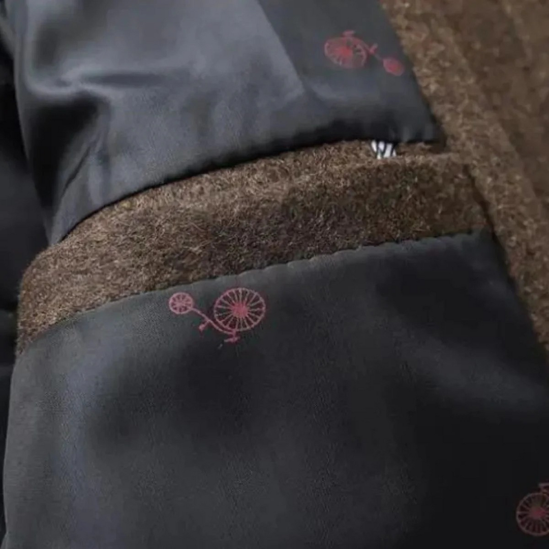 Mens Trench Coat Wool Blend Classic Fit