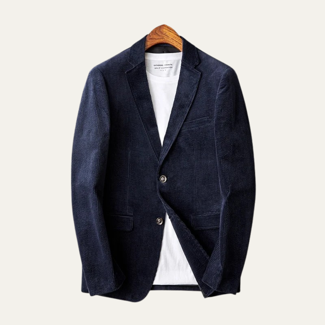 Mens Corduroy Blazer Jacket Smart Casual Fit