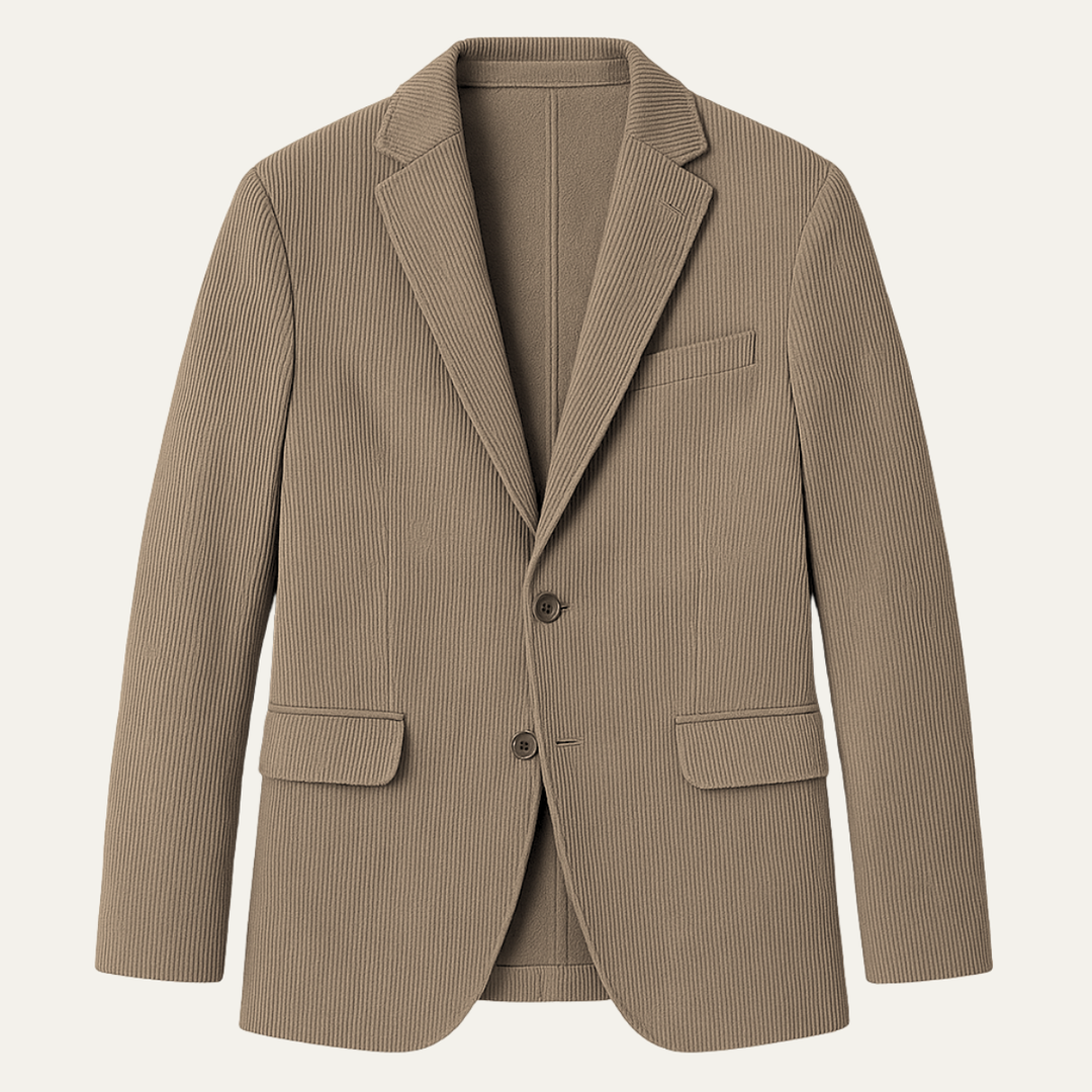 Mens Corduroy Blazer Jacket Smart Casual Fit - BritishMode