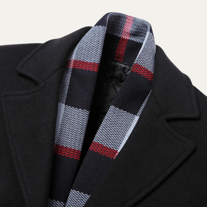 Mens Overcoat Wool Blend Elegant Fit