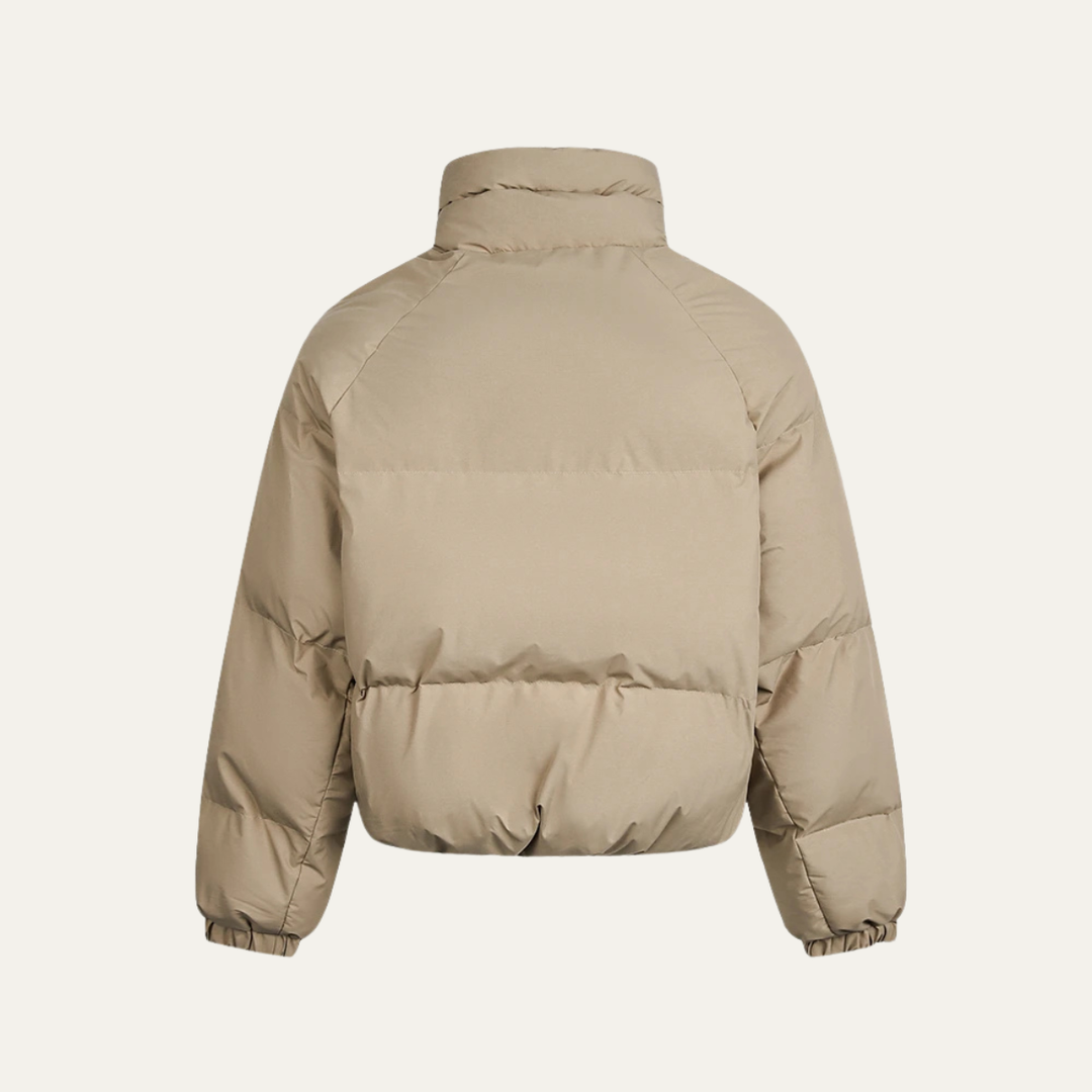 Mens Winter Puffer Jacket with Stand Collar Warm