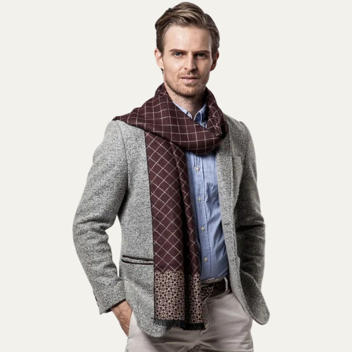 Mens Scarf Cashmere Merino Wool Soft