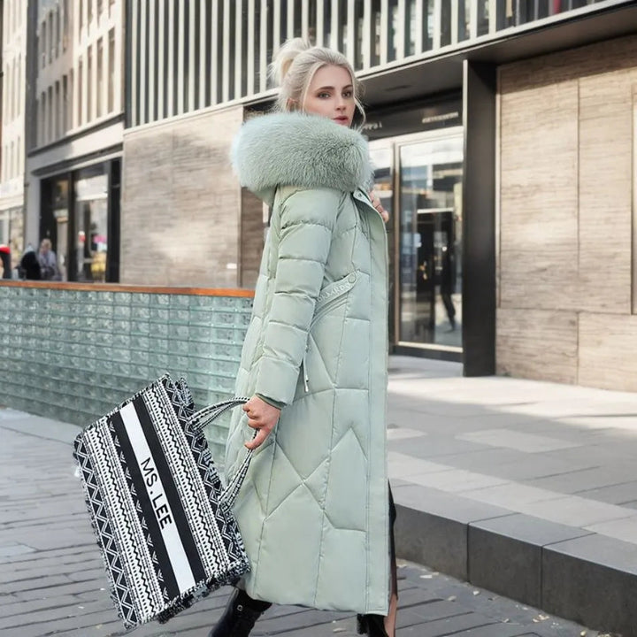 Womens Winter Coat Wool Blend Relaxed Fit