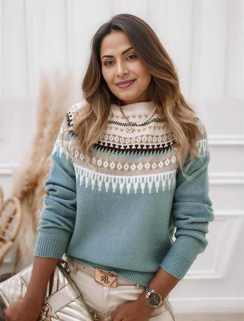 Unisex Nordic Sweater Wool Blend Crewneck - BritishMode