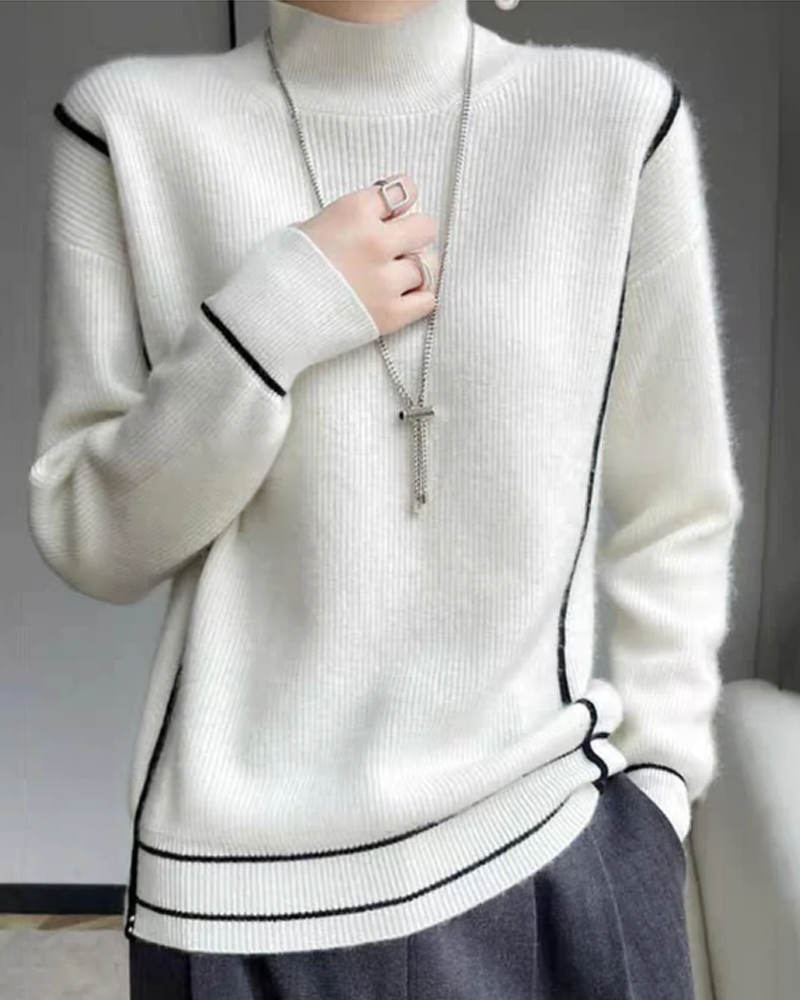 Womens Soft Knit Sweater Classic Fit - BritishMode