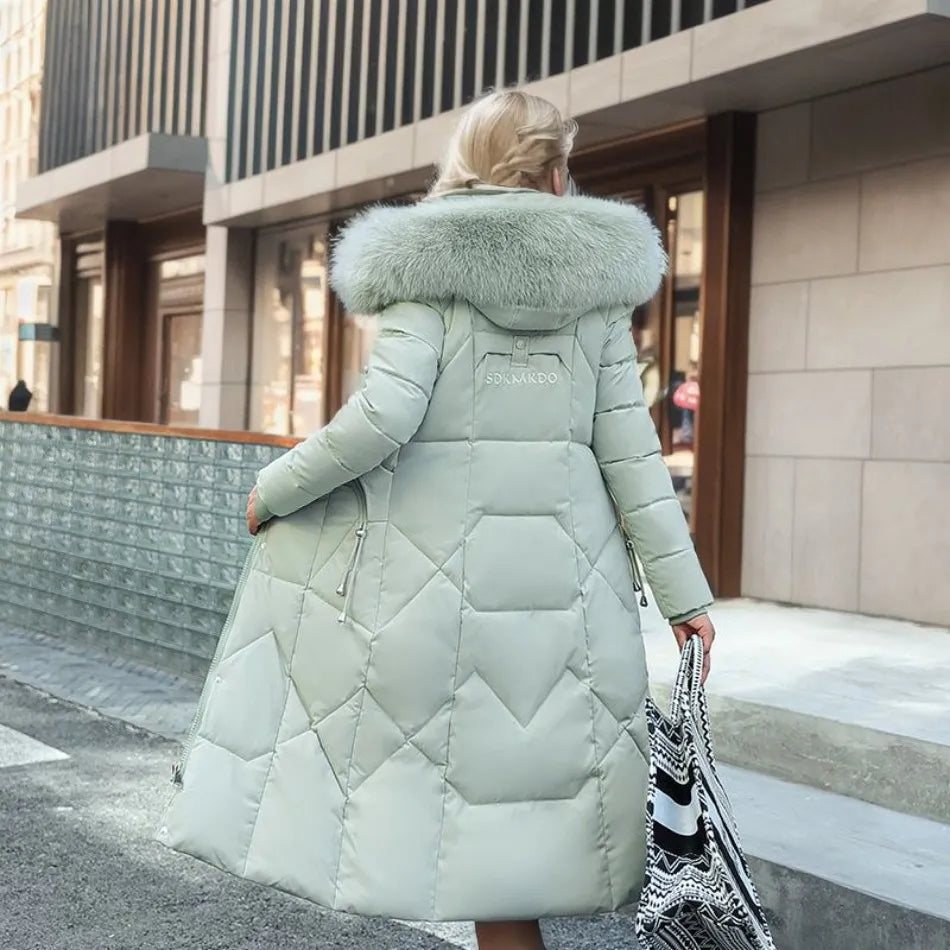 Womens Winter Coat Wool Blend Relaxed Fit