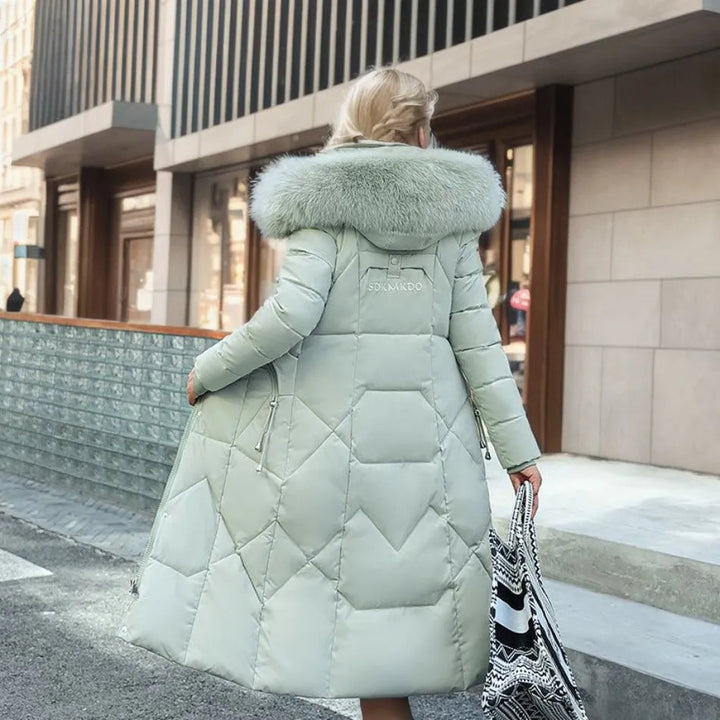 Womens Winter Coat Wool Blend Relaxed Fit