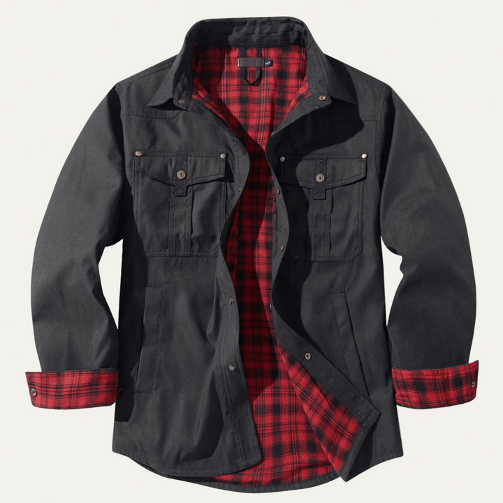 Mens Shirt Jacket Flannel Relaxed Fit