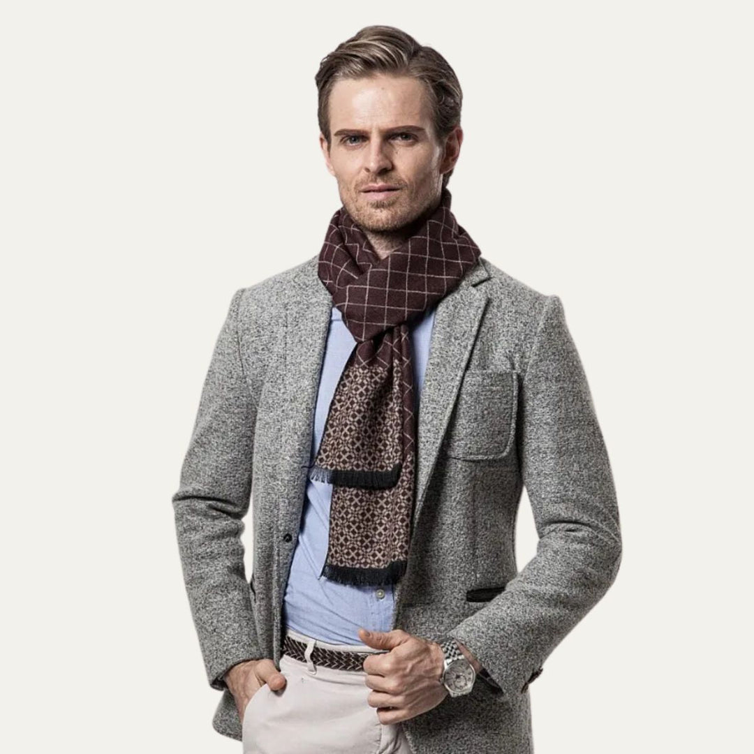 Mens Scarf Cashmere Merino Wool Soft