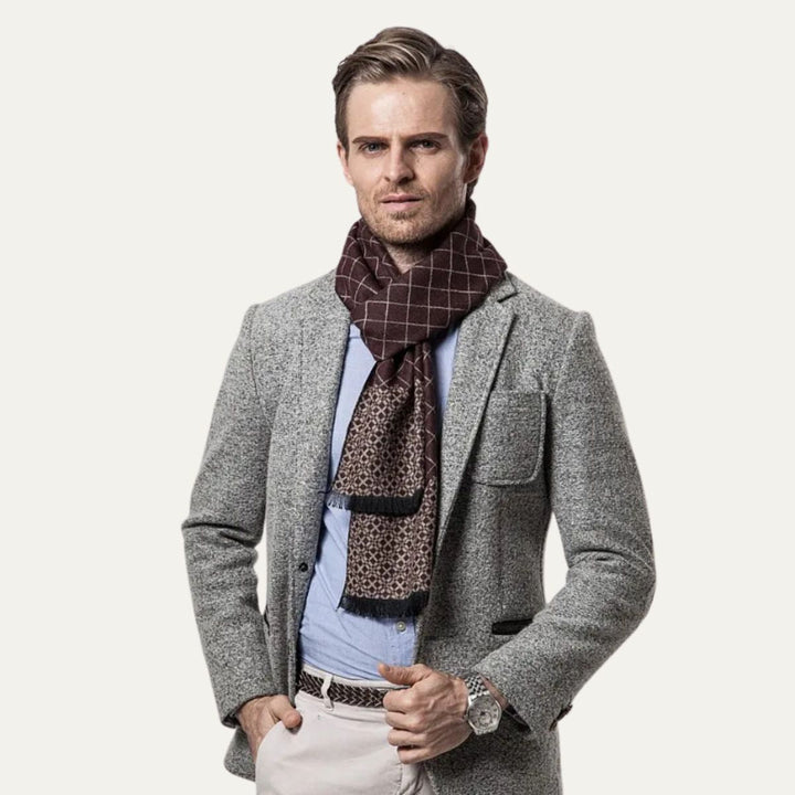 Mens Scarf Cashmere Merino Wool Soft
