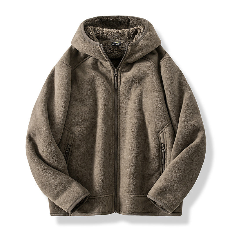 Mens Fleece Coat Cotton Padded Warm Fit