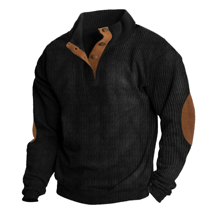 Mens Pullover Sweater Cotton Crew Neck Casual Fit