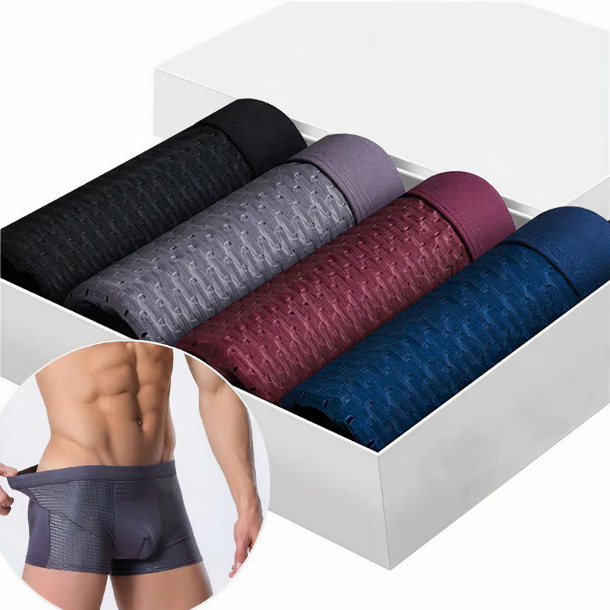 Mens Athletic Boxers Breathable Bamboo Fabric - BritishMode