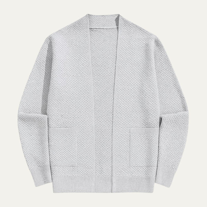 Mens Knit Cardigan Open Front Casual Fit