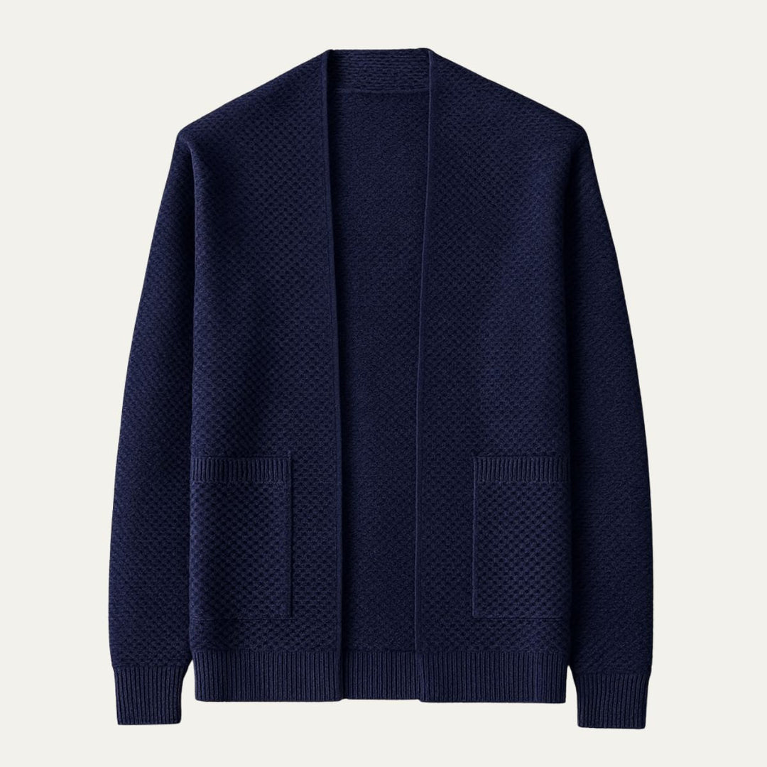 Mens Knit Cardigan Open Front Casual Fit