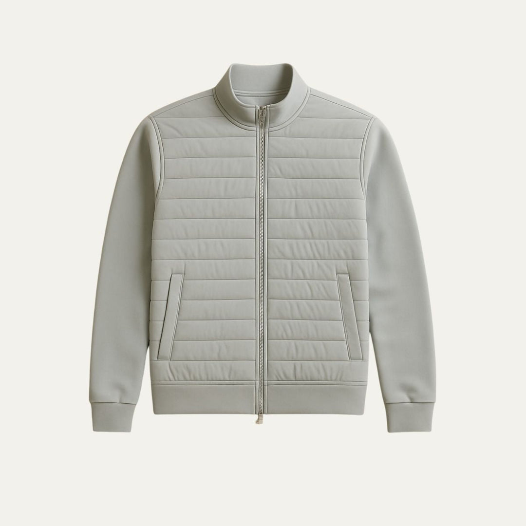 Mens Quilted Puffer Jacket Lightweight Insulated Coat - BritishMode