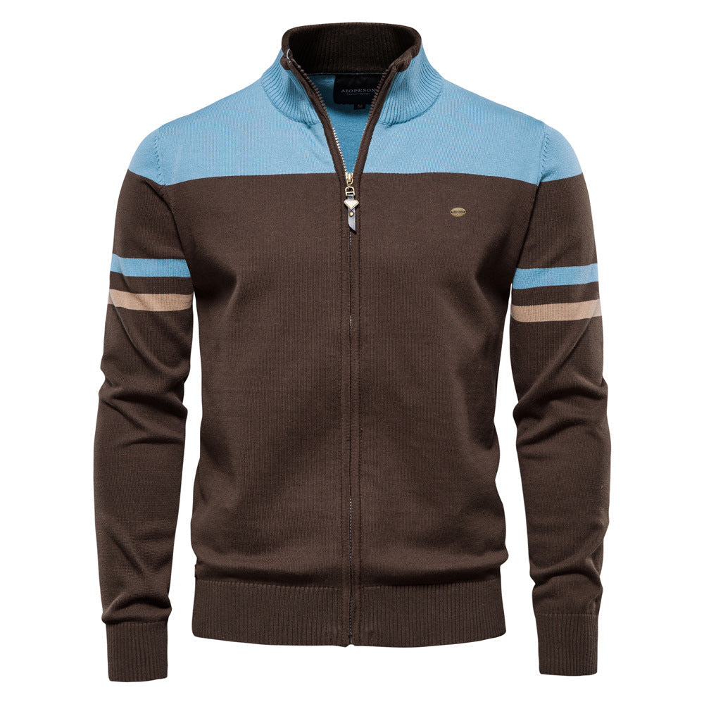 Mens Knitted Cardigan Sweater Classic Fit