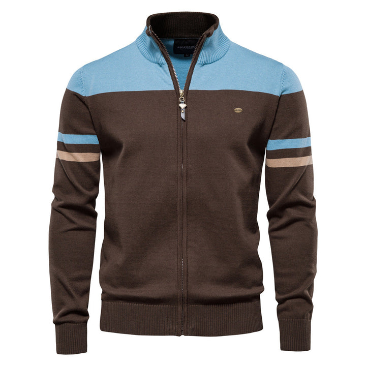 Mens Knitted Cardigan Sweater Classic Fit