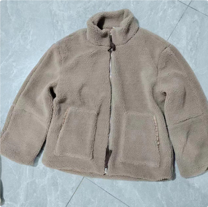 Womens Fleece Jacket Cozy Warm Zipper Front