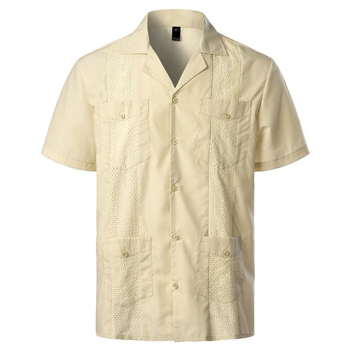 Mens Short Sleeve Shirt Cotton Classic Fit