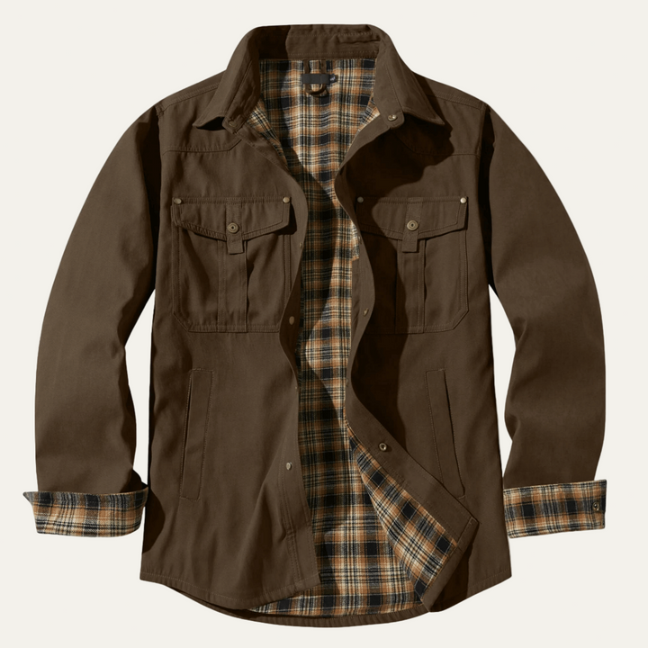 Mens Shirt Jacket Flannel Relaxed Fit