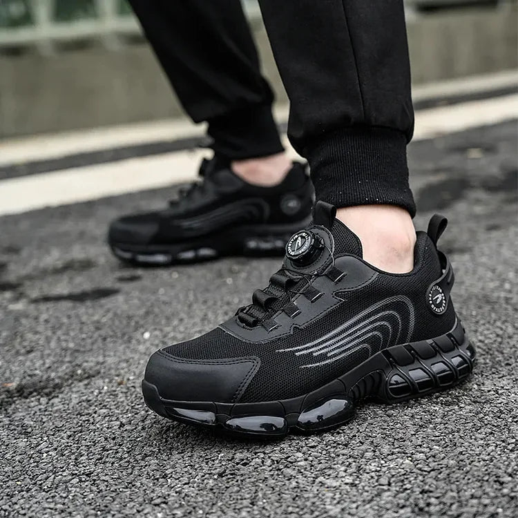 Mens Mesh Sneakers with Rotary Lacing System