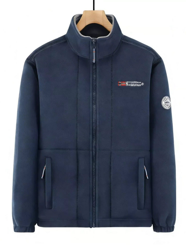 Mens Fleece Zip-Up Jacket Big and Tall Fit