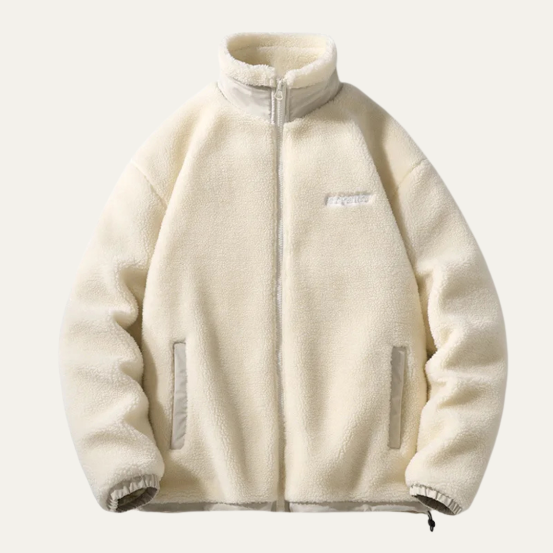 Mens Fleece Jacket Zip-Up Casual Warm Winter - BritishMode