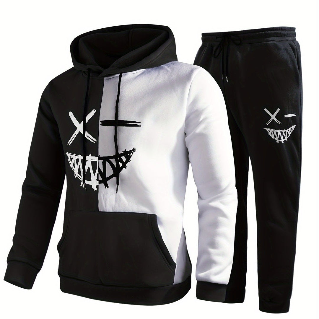 Unisex Hoodie and Sweatpants Set Cotton Relaxed Fit
