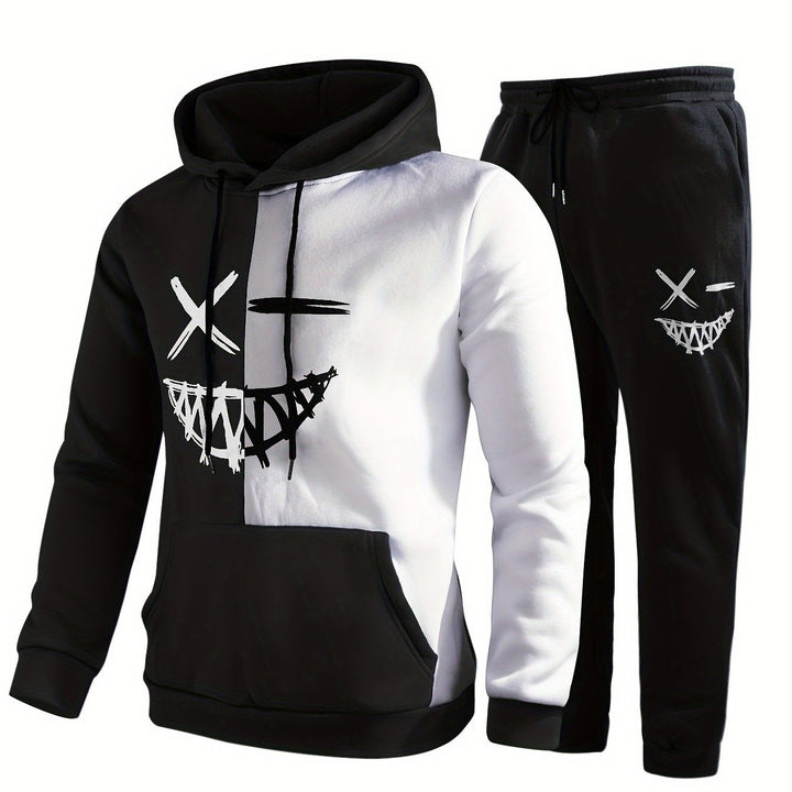 Unisex Hoodie and Sweatpants Set Cotton Relaxed Fit