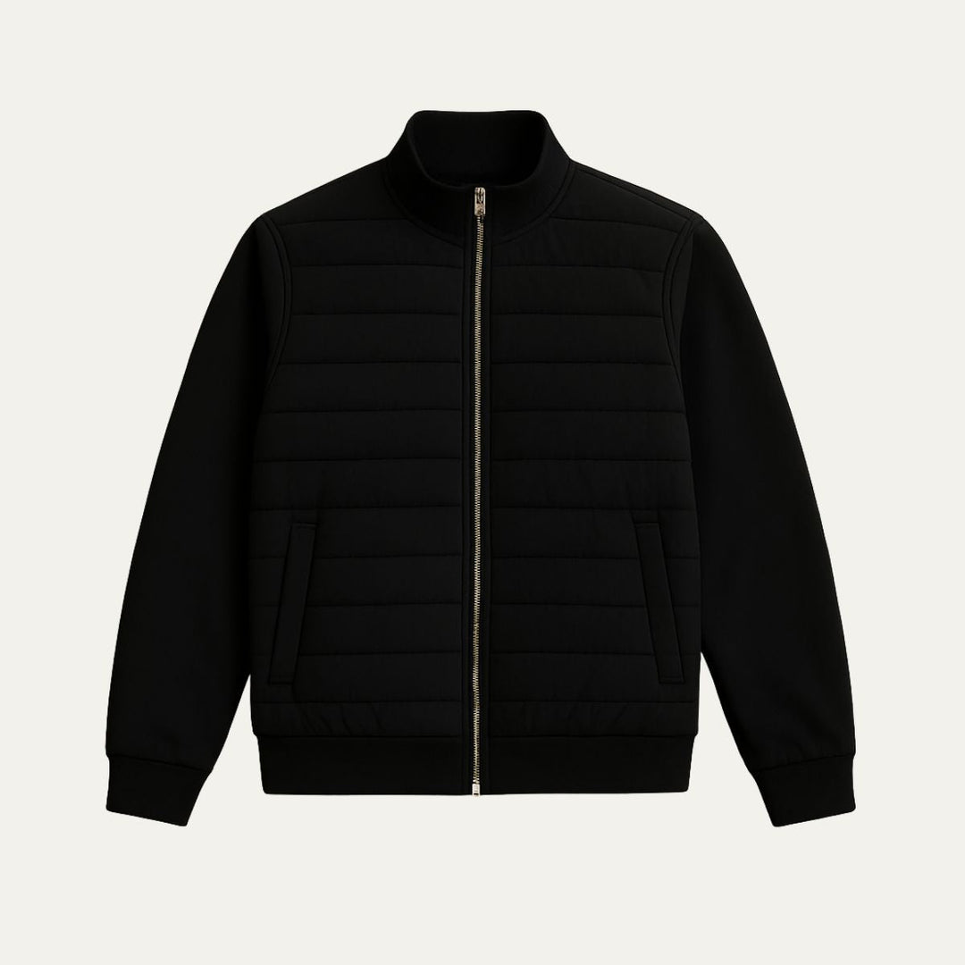 Mens Quilted Puffer Jacket Lightweight Insulated Coat