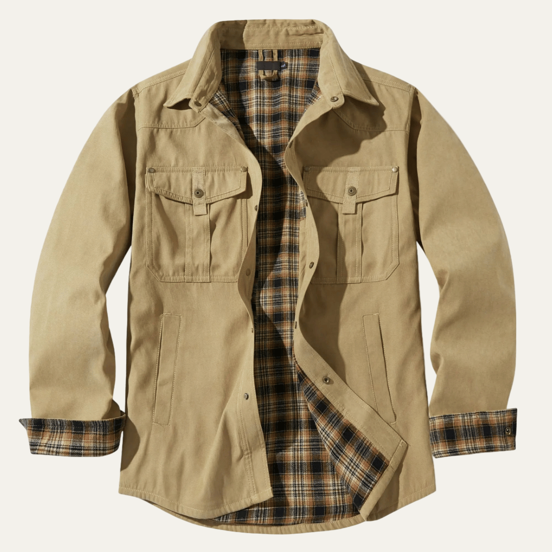 Mens Shirt Jacket Flannel Relaxed Fit