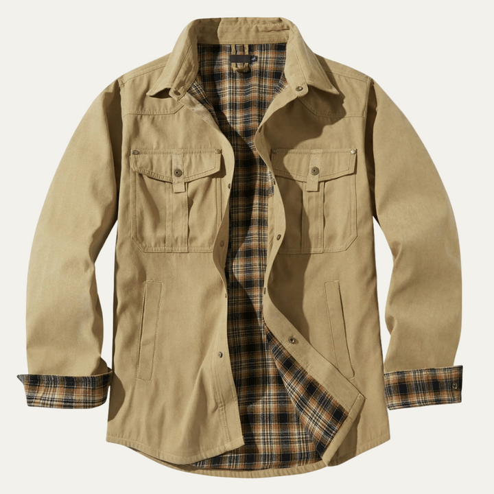 Mens Shirt Jacket Flannel Relaxed Fit