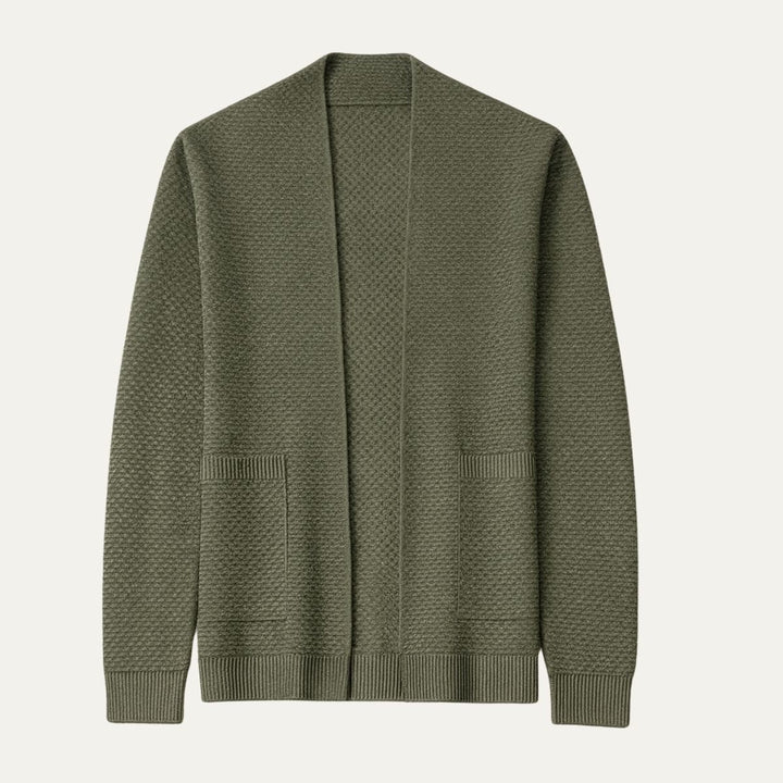 Mens Knit Cardigan Open Front Casual Fit