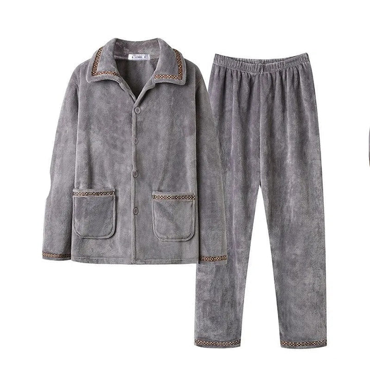 Mens Winter Pajamas Cozy Warm Fit