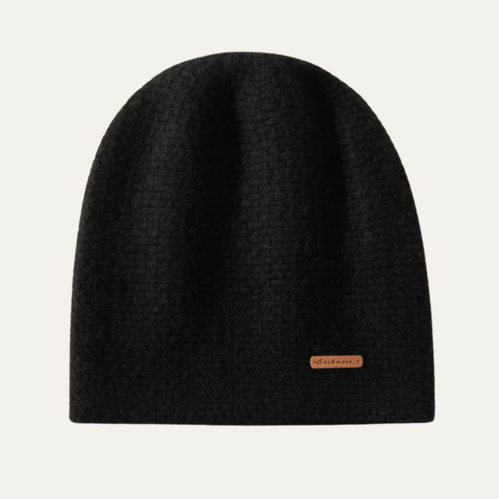 Unisex Ribbed Knit Cashmere Beanie Hat